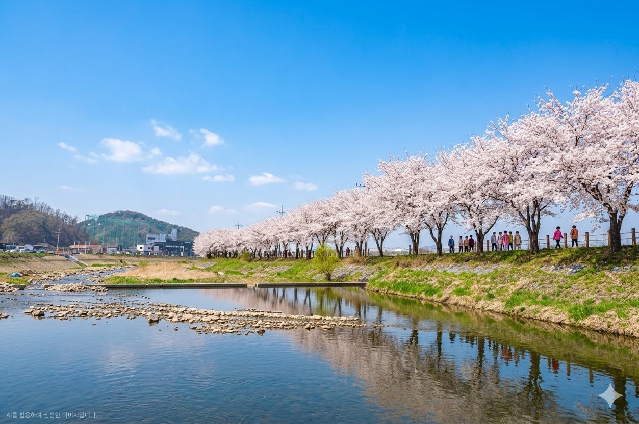 서울-근교-벚꽃-명소-원주-원주천-벚꽃길